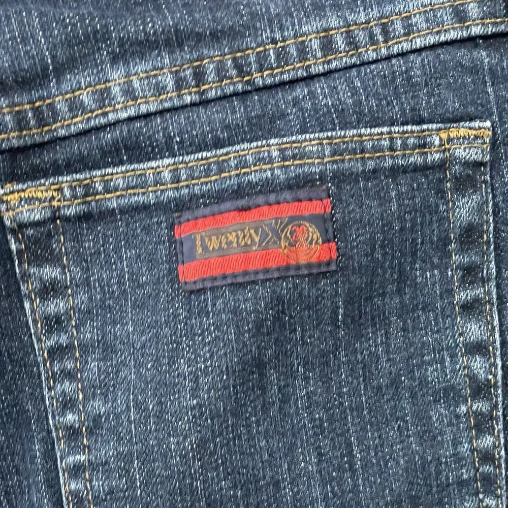 Wrangler Jeans Womens 11/12 32 Tulsa Rise Slim‎ Fit Dark Wash Stretch Denim